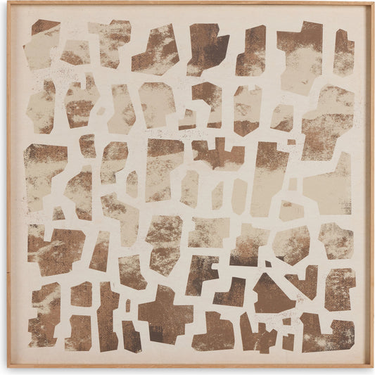 Block Sand I by Coup d’Esprit by Four Hands. Made from vertical grain floater white oak, maple panel in a modern style.