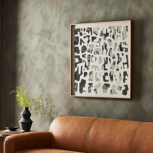 Block Sea I by Coup d’Esprit by Four Hands. Made from vertical grain floater white oak, maple panel in a modern style.
