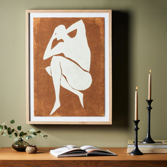 Ponder II by Coup d’Esprit by Four Hands. Made from vertical grain white oak, acrylic glazing in a modern style.
