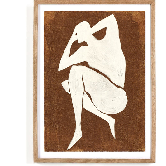 Ponder II by Coup d’Esprit by Four Hands. Made from vertical grain white oak, acrylic glazing in a modern style.