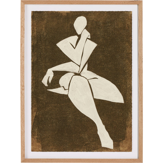 Ponder I by Coup D'Esprit by Four Hands in white oak. Made from vertical grain white oak, acrylic glazing in a modern style.