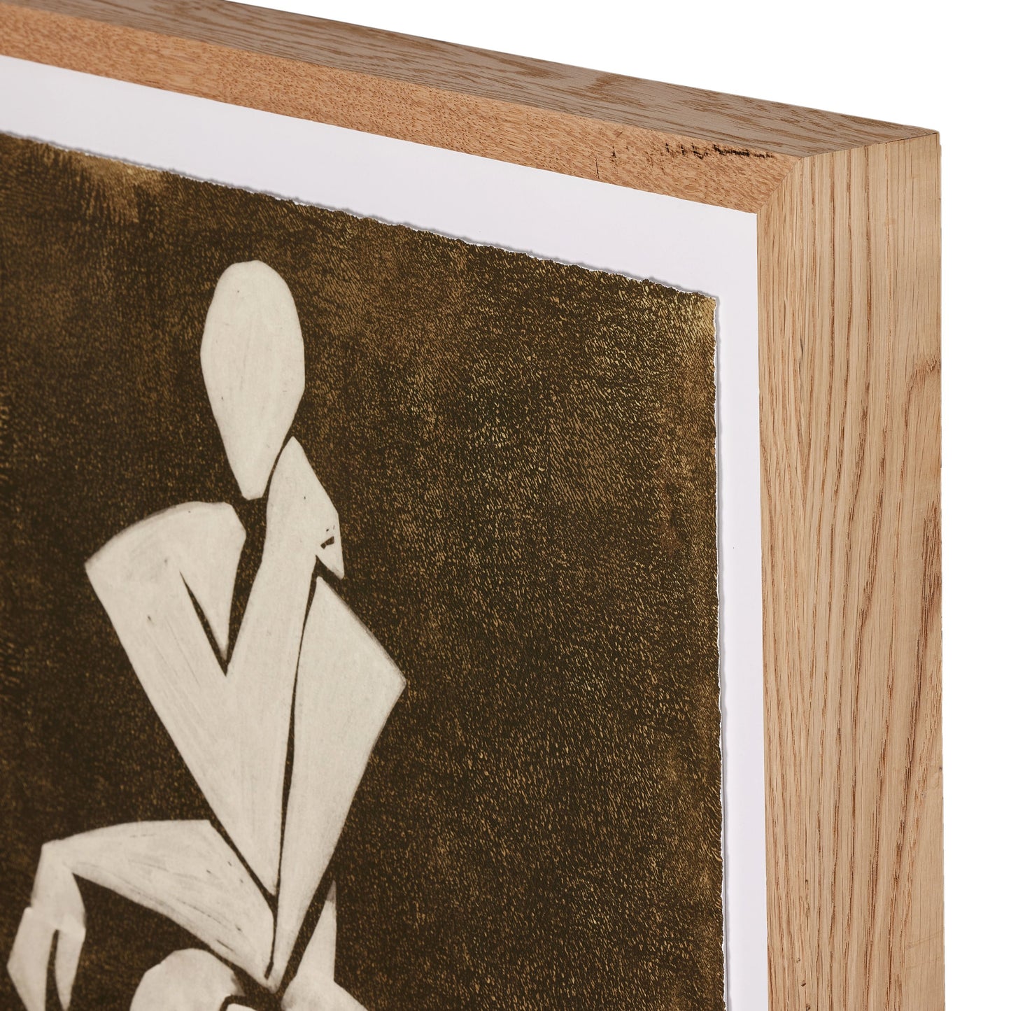 003 SI-2074587 | Closeup | Ponder I by Coup d’Esprit by Four Hands. Made from vertical grain white oak, acrylic glazing in a modern style.
