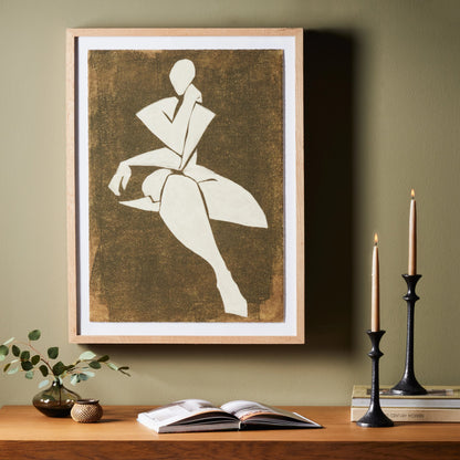 Ponder I by Coup d’Esprit by Four Hands. Made from vertical grain white oak, acrylic glazing in a modern style.
