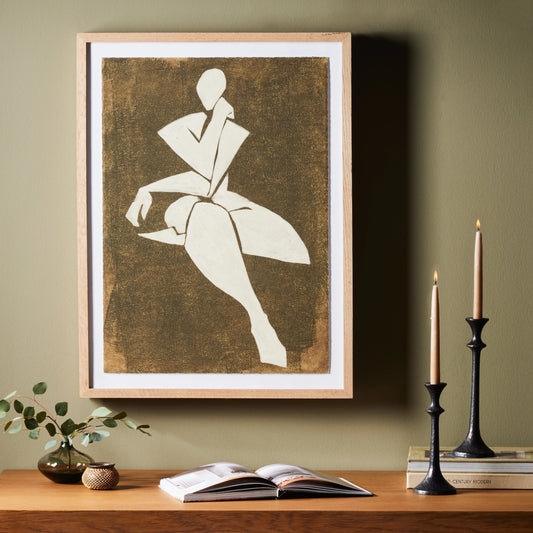 Ponder I by Coup D'Esprit by Four Hands in white oak. Made from vertical grain white oak, acrylic glazing in a modern style.