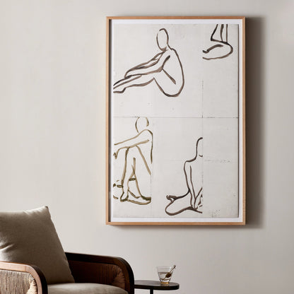 Figure Study by Coup d’Esprit by Four Hands. Made from vertical grain white oak, acrylic glazing in a modern style.