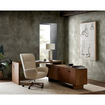 Figure Study by Coup d’Esprit by Four Hands. Made from vertical grain white oak, acrylic glazing in a modern style.