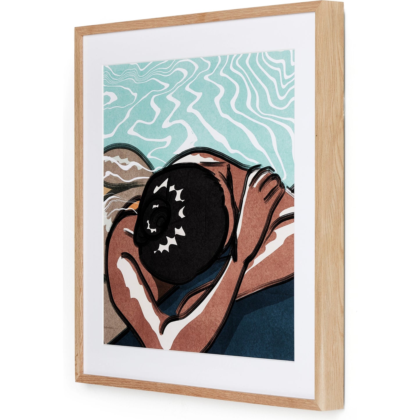 002 SI-2074426 | Additional Silo | Leisure I by Coup d’Esprit by Four Hands. Made from vertical grain 2.5 white oak, srm890 double thick white, watercolor paper in a coastal style.
