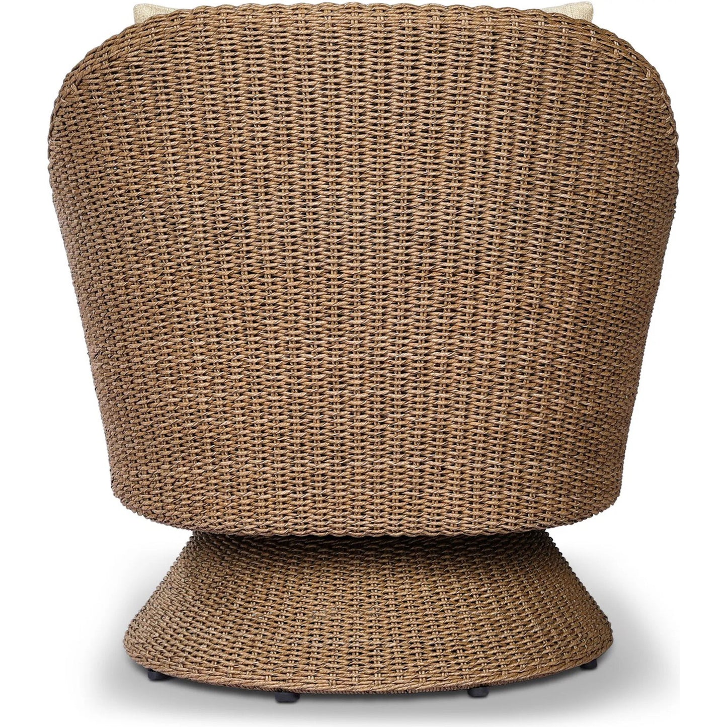 004 SI-2519219 | Additional Silo | Koe Outdoor Chair by Four Hands in ellor beige, faux dark hyacinth. Made from 100% olefin, 100% polyethylene in a rustic style.