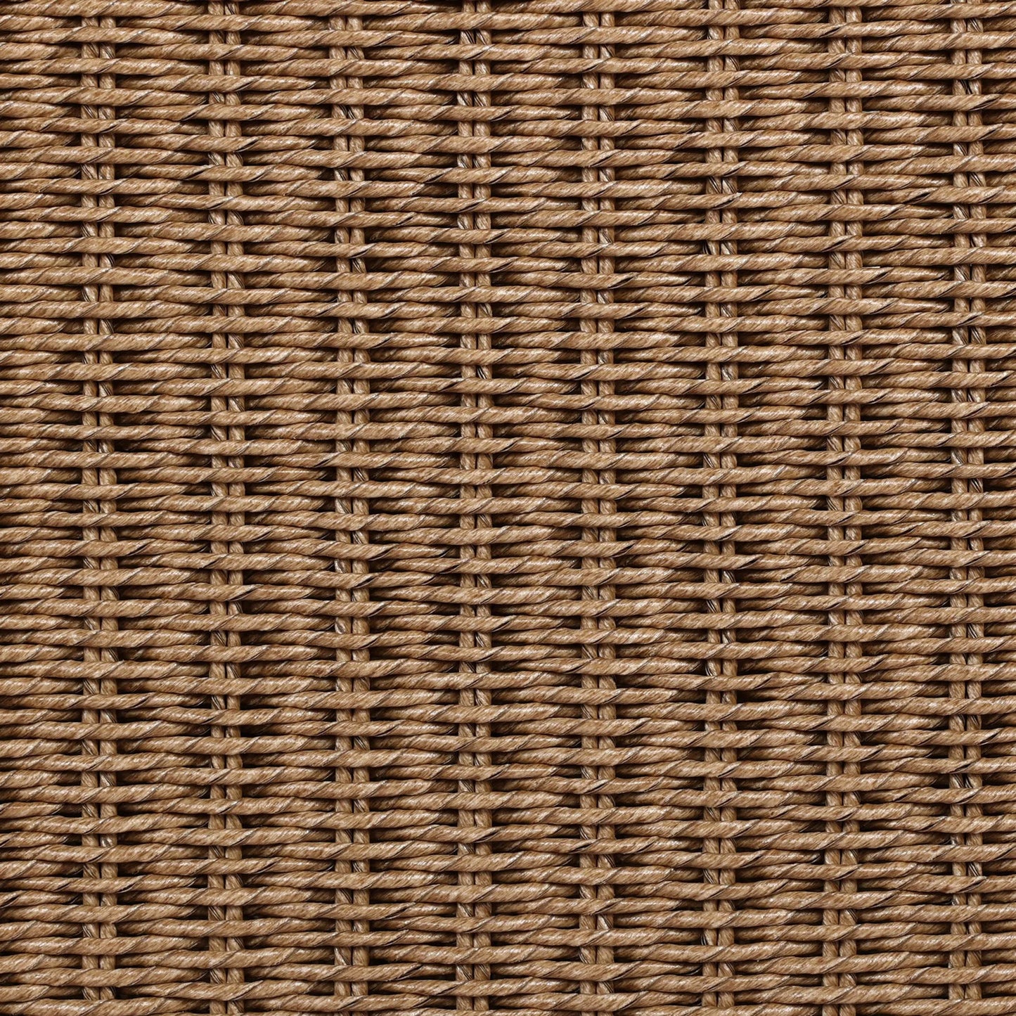 005 SI-2519219 | Closeup | Koe Outdoor Chair by Four Hands in ellor beige, faux dark hyacinth. Made from 100% olefin, 100% polyethylene in a rustic style.