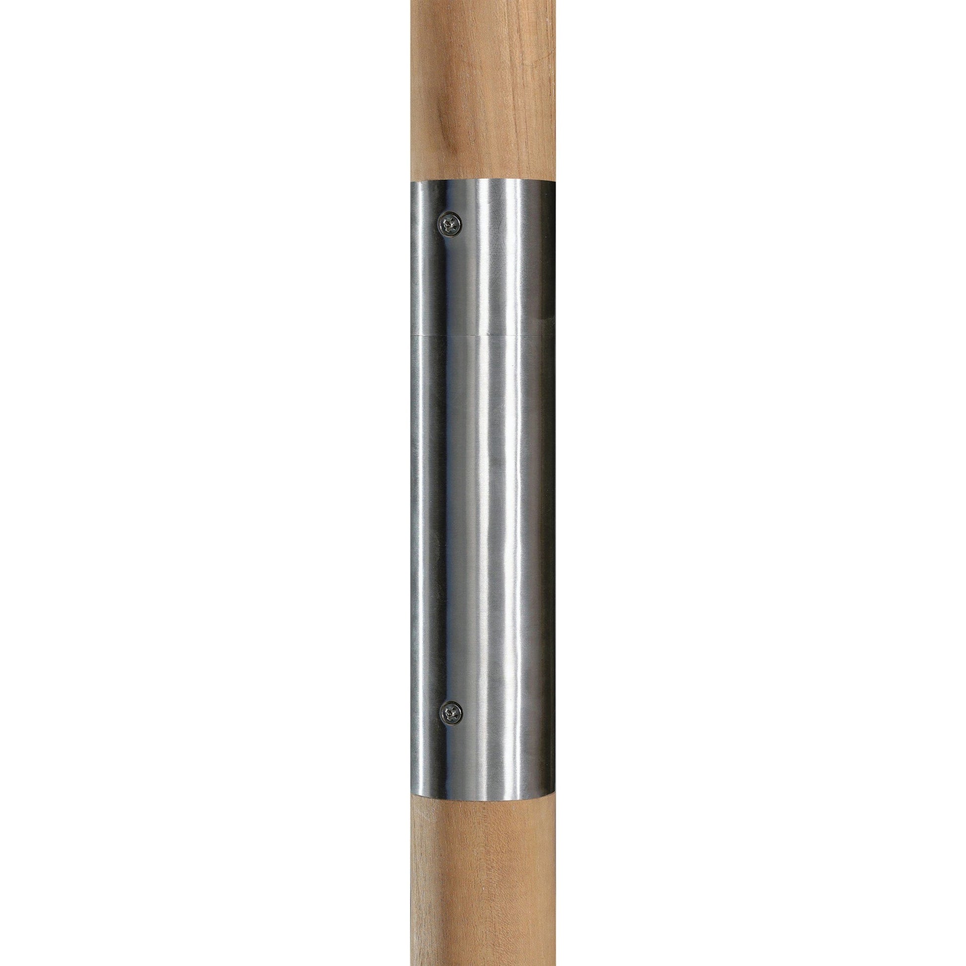 Baska Outdoor Round Umbrella by Four Hands. Made from 100% acrylic, solid fsc®-certified teak in a modern style.