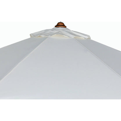 Baska Outdoor Round Umbrella by Four Hands. Made from 100% acrylic, solid fsc®-certified teak in a modern style.