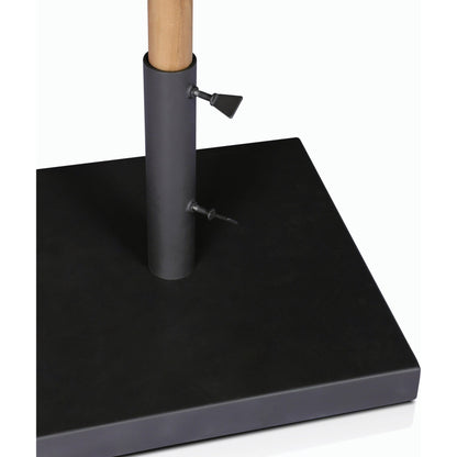 Baska Outdoor Round Umbrella by Four Hands. Made from 100% acrylic, solid fsc®-certified teak in a modern style.