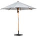 Baska Outdoor Round Umbrella by Four Hands. Made from 100% acrylic, solid fsc®-certified teak in a modern style.