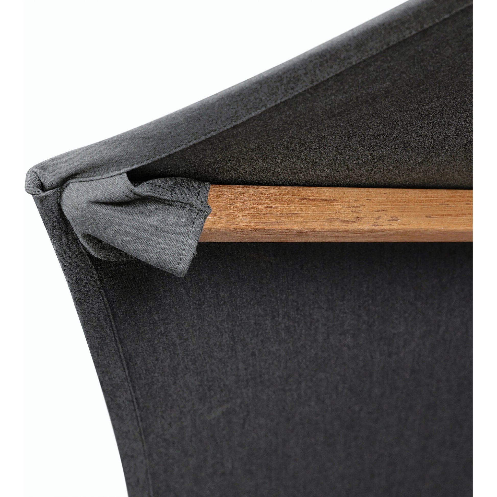 Baska Outdoor Round Umbrella by Four Hands. Made from 100% acrylic, solid fsc®-certified teak in a modern style.