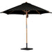 Baska Outdoor Round Umbrella by Four Hands. Made from 100% acrylic, solid fsc®-certified teak in a modern style.