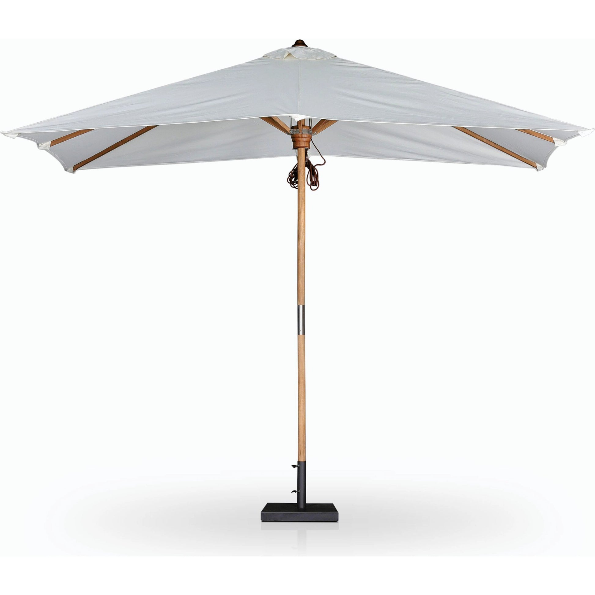 Baska Outdoor Rectangular Umbrella by Four Hands. Made from 100% acrylic, solid fsc®-certified teak in a modern style.