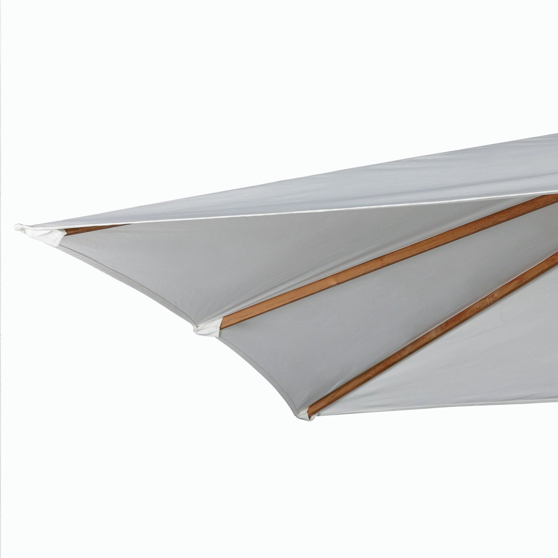 Baska Outdoor Rectangular Umbrella by Four Hands. Made from 100% acrylic, solid fsc®-certified teak in a modern style.