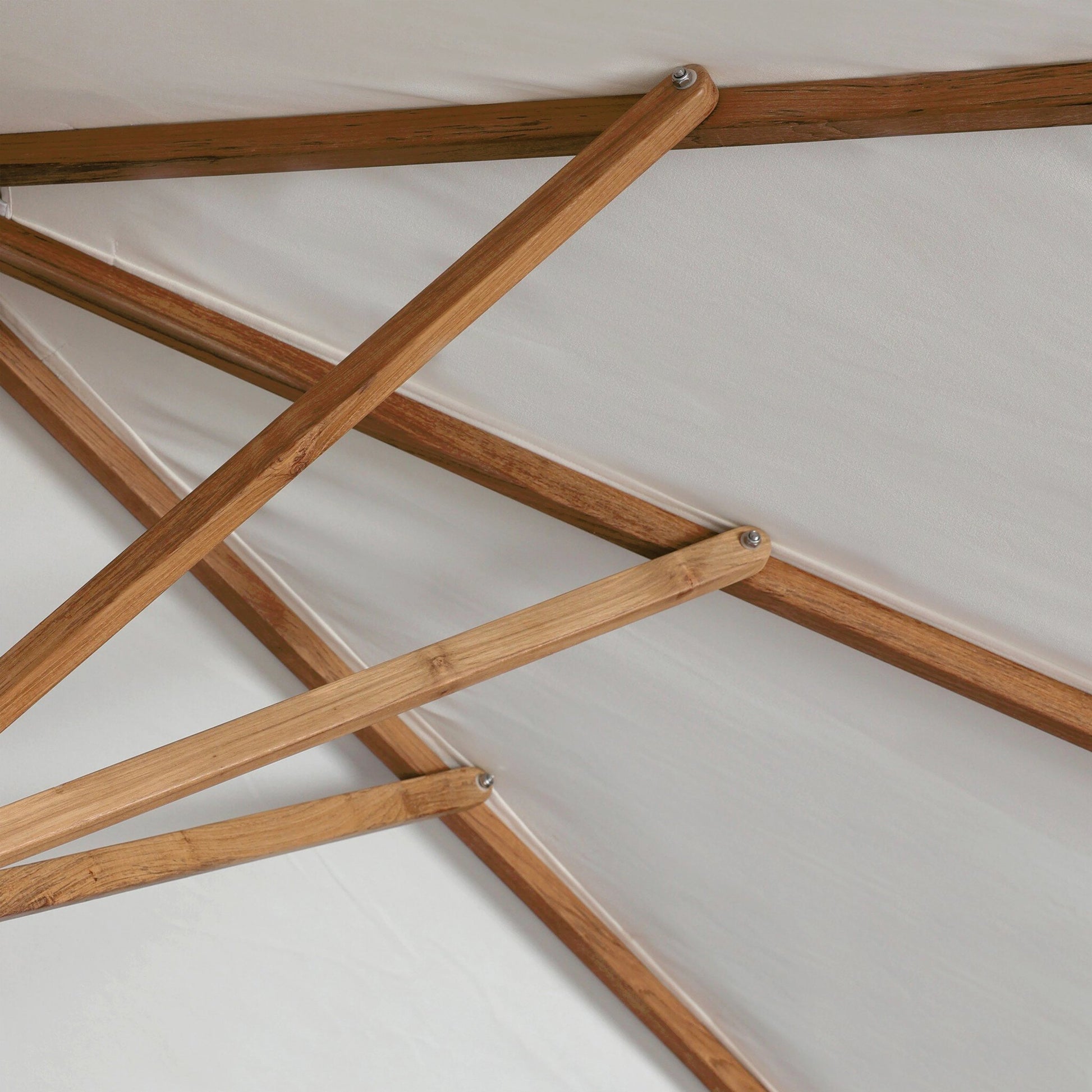Baska Outdoor Rectangular Umbrella by Four Hands. Made from 100% acrylic, solid fsc®-certified teak in a modern style.