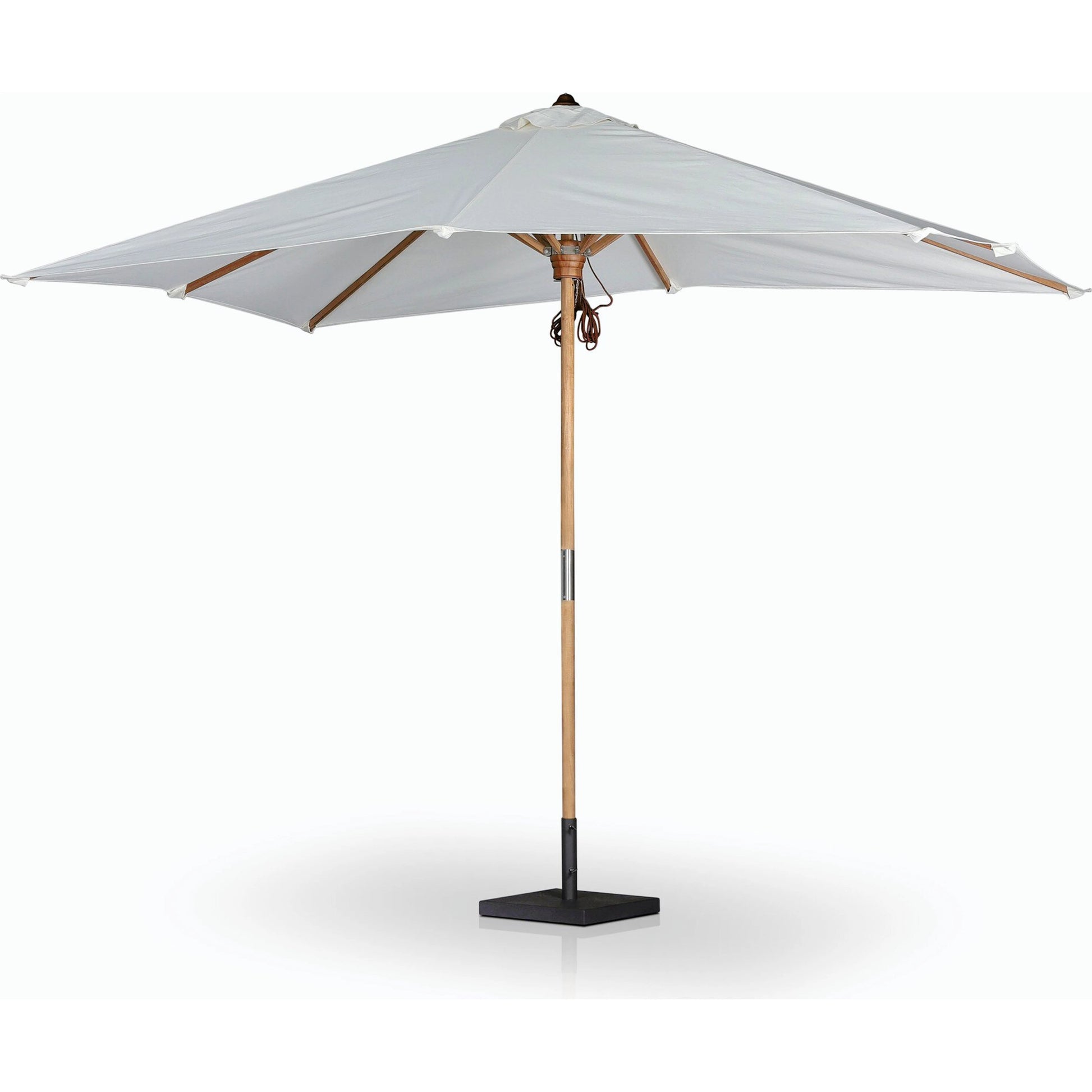 Baska Outdoor Rectangular Umbrella by Four Hands. Made from 100% acrylic, solid fsc®-certified teak in a modern style.