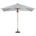 Baska Outdoor Rectangular Umbrella by Four Hands. Made from 100% acrylic, solid fsc®-certified teak in a modern style.