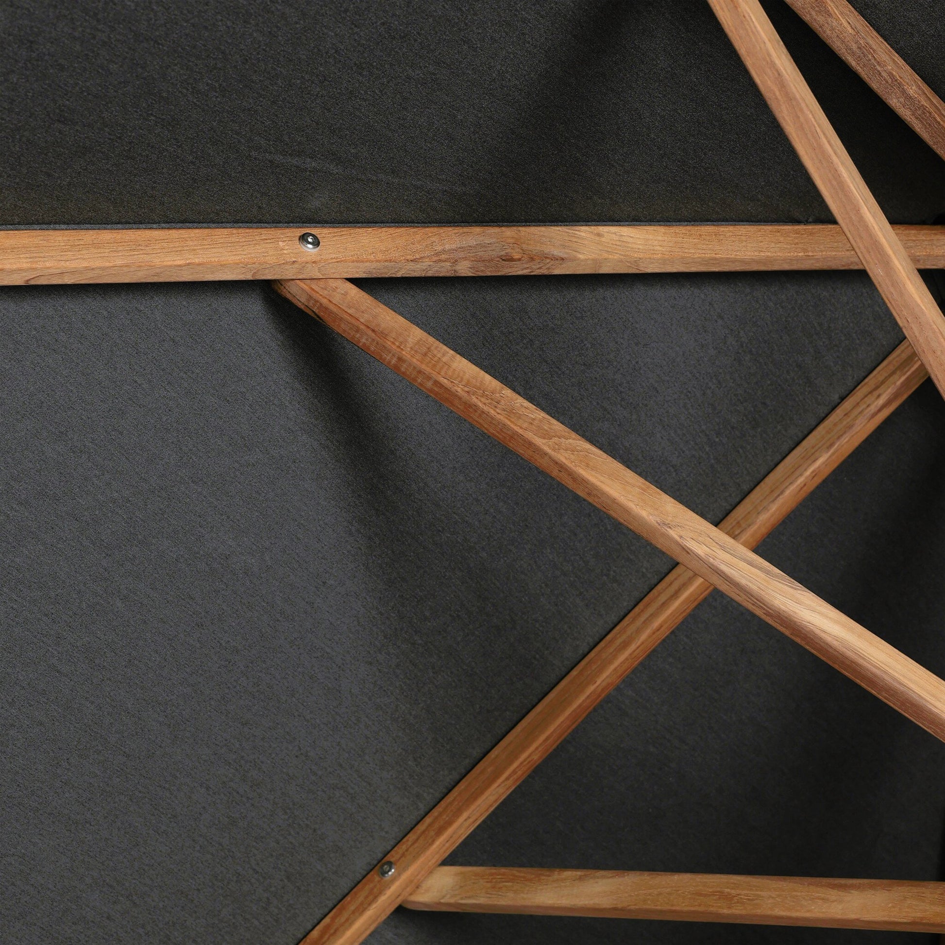Baska Outdoor Rectangular Umbrella by Four Hands. Made from 100% acrylic, solid fsc®-certified teak in a modern style.