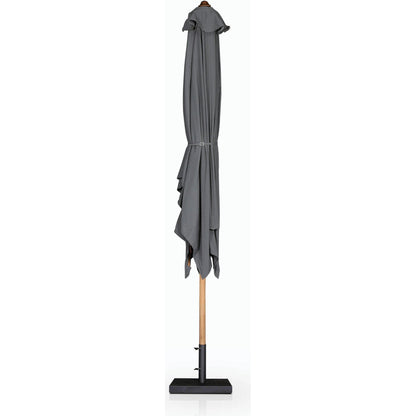 Baska Outdoor Rectangular Umbrella by Four Hands. Made from 100% acrylic, solid fsc®-certified teak in a modern style.