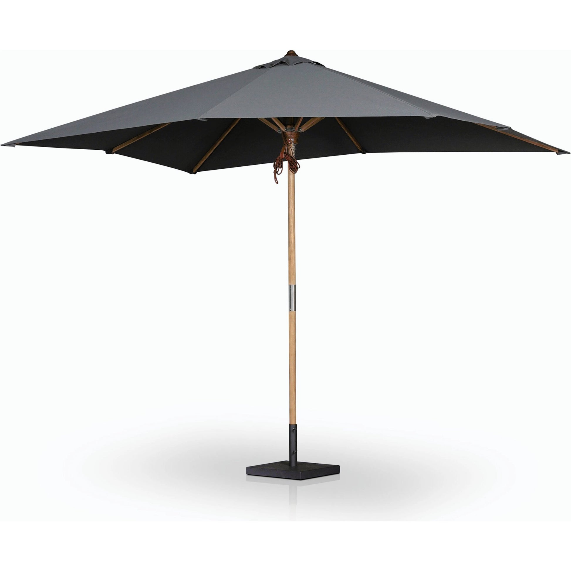 Baska Outdoor Rectangular Umbrella by Four Hands. Made from 100% acrylic, solid fsc®-certified teak in a modern style.