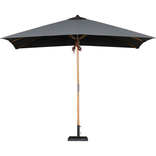 Baska Outdoor Rectangular Umbrella by Four Hands. Made from 100% acrylic, solid fsc®-certified teak in a modern style.