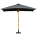 Baska Outdoor Rectangular Umbrella by Four Hands. Made from 100% acrylic, solid fsc®-certified teak in a modern style.