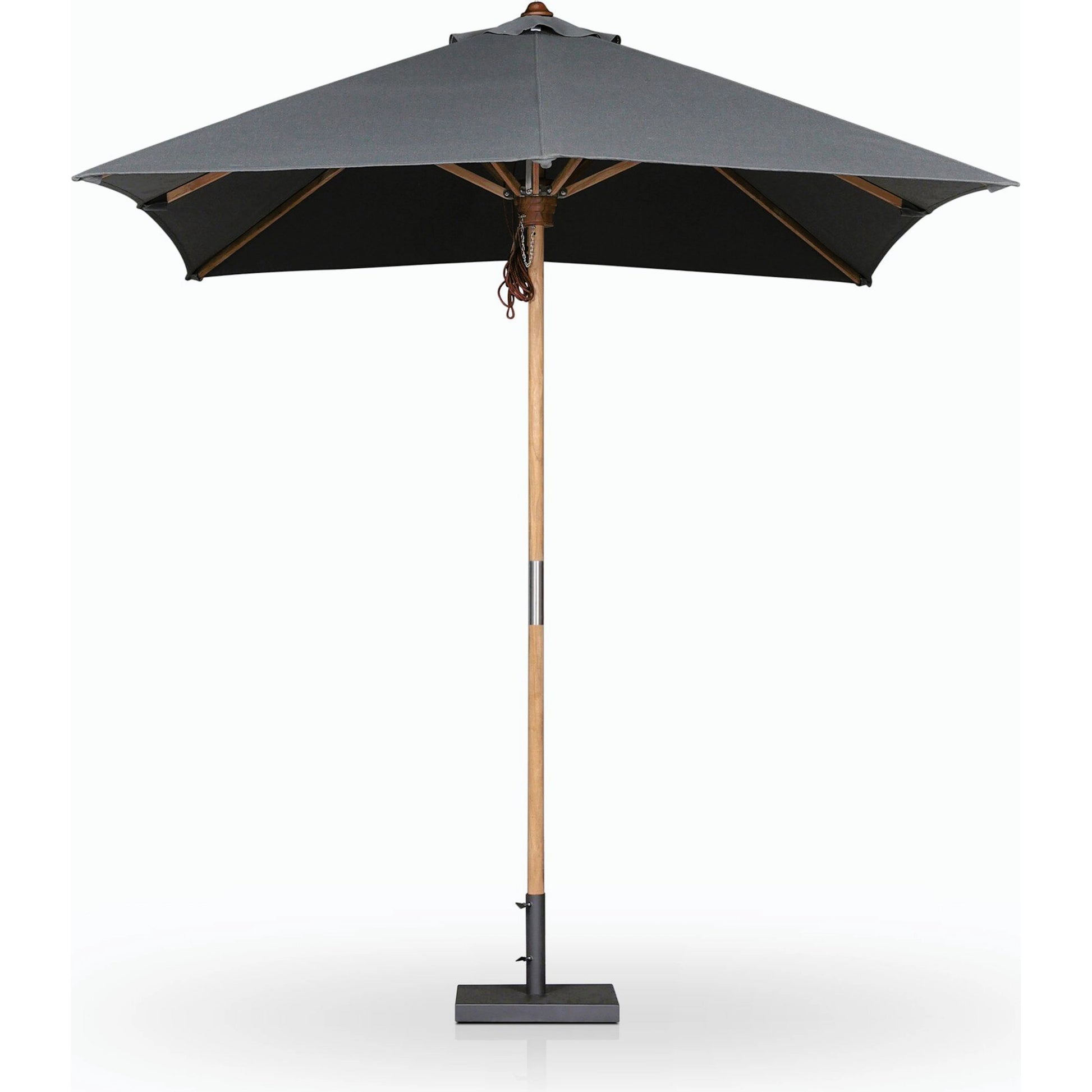 Baska Outdoor Rectangular Umbrella by Four Hands. Made from 100% acrylic, solid fsc®-certified teak in a modern style.