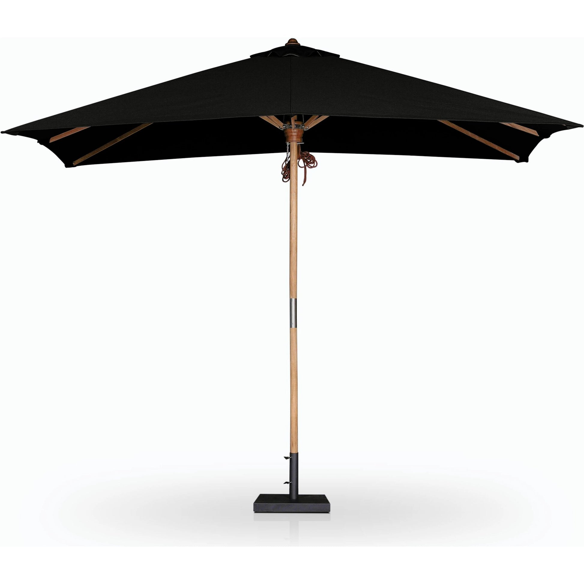 Baska Outdoor Rectangular Umbrella by Four Hands. Made from 100% acrylic, solid fsc®-certified teak in a modern style.