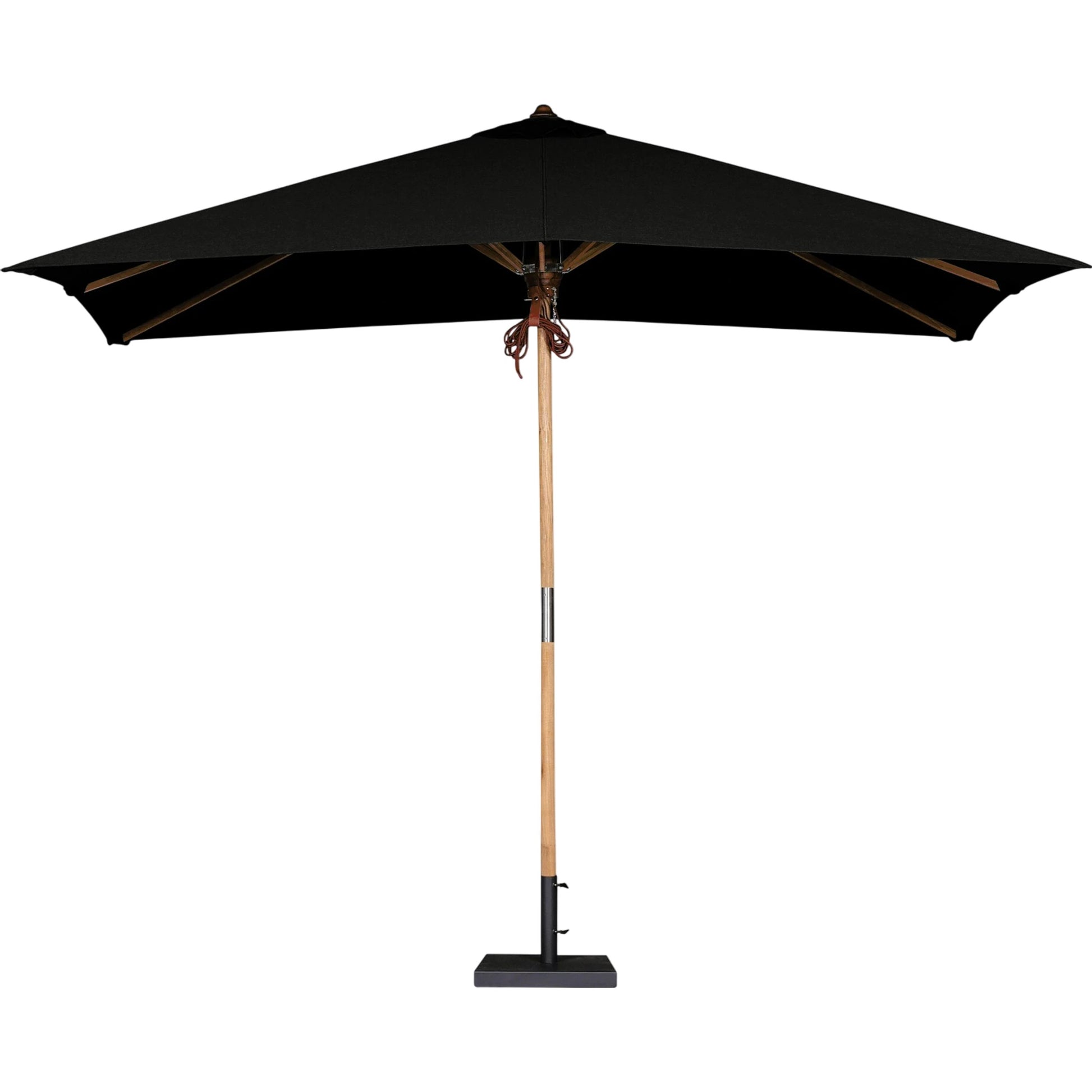 Baska Outdoor Rectangular Umbrella by Four Hands. Made from 100% acrylic, solid fsc®-certified teak in a modern style.