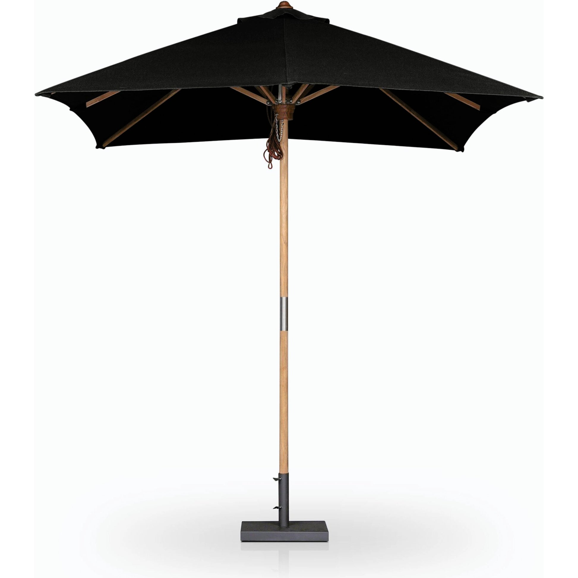 Baska Outdoor Rectangular Umbrella by Four Hands. Made from 100% acrylic, solid fsc®-certified teak in a modern style.