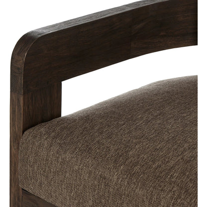 Jackson Outdoor Sofa by Four Hands. Made from 100% olefin, solid fsc®-certified teak, 91% polyurethane foam pad, 9% polyester fiber batting in a modern style.
