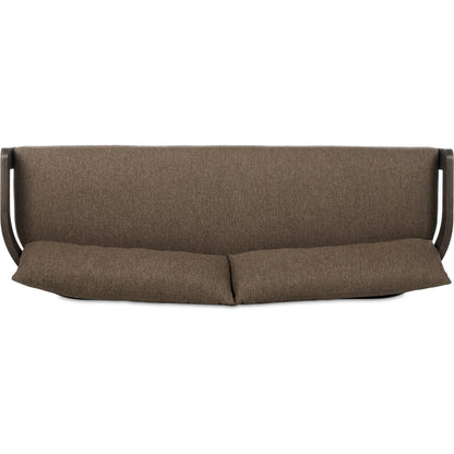 Jackson Outdoor Sofa by Four Hands. Made from 100% olefin, solid fsc®-certified teak, 91% polyurethane foam pad, 9% polyester fiber batting in a modern style.