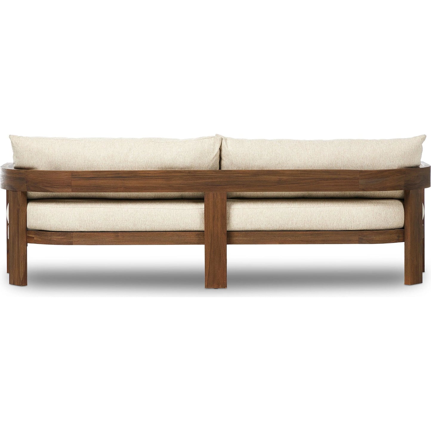 009 SI-2257144 | Additional Silo | Jackson Outdoor Sofa by Four Hands. Made from 100% olefin, solid fsc®-certified teak, 91% polyurethane foam pad, 9% polyester fiber batting in a modern style.