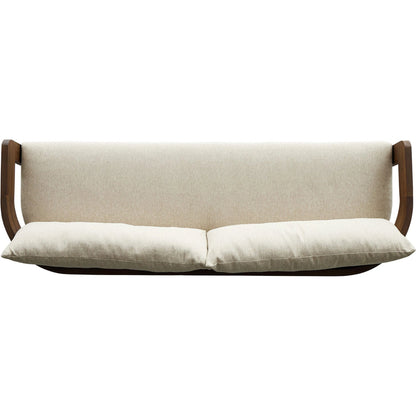 Jackson Outdoor Sofa by Four Hands. Made from 100% olefin, solid fsc®-certified teak, 91% polyurethane foam pad, 9% polyester fiber batting in a modern style.