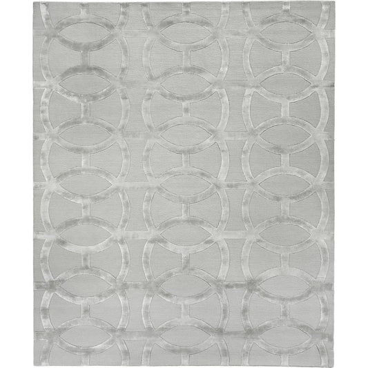 Metro Velvet 2429 Rug by Exquisite Rugs in silver, beige. Made from new zealand wool, viscose in a unique style.