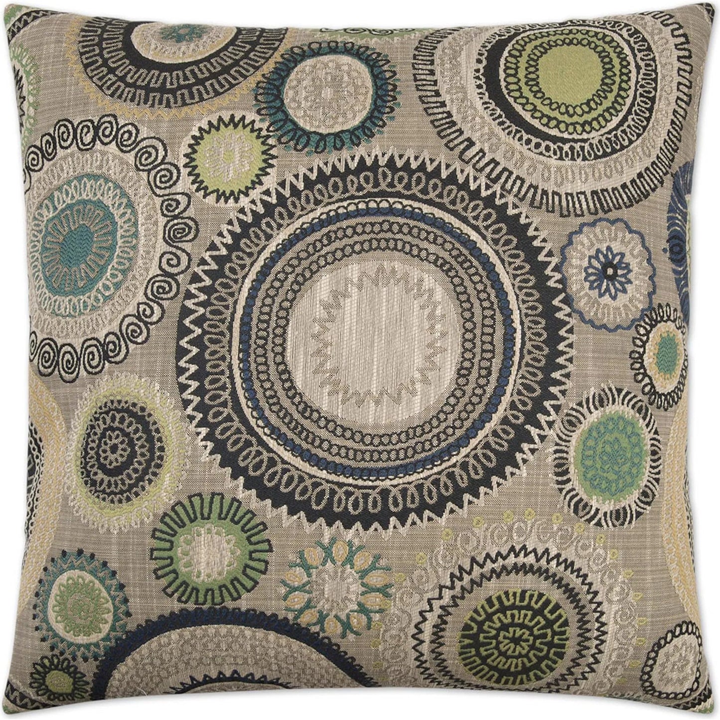 001 SI-2382112 | Primary Silo | Riollo Pillow by DV Kap Home in azure. Made from 100% polyester in a rustic style.