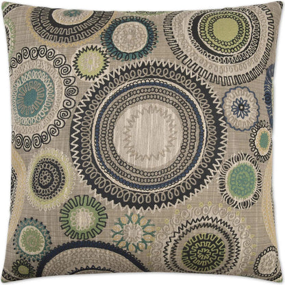 Riollo Pillow by DV Kap Home in azure. Made from 100% polyester in a rustic style.