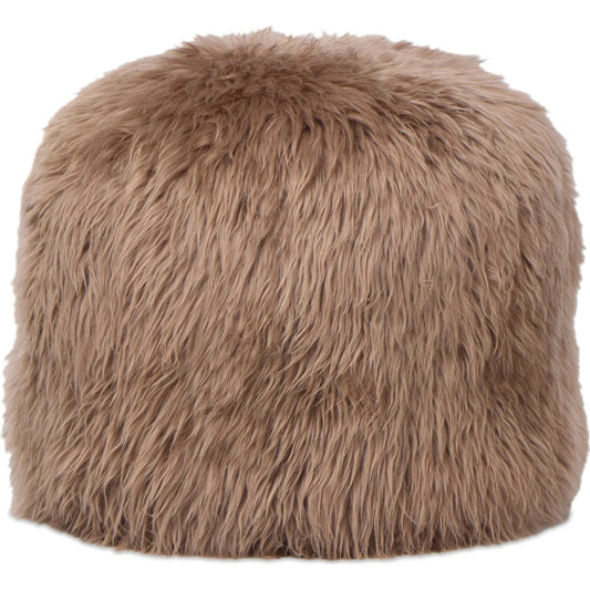 Lalo Lambskin Pouf by Four Hands. Made from shearling, 100% cotton in a unique style.
