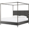Knoll Charcoal, Waxed Black (PC), Distressed Black / King