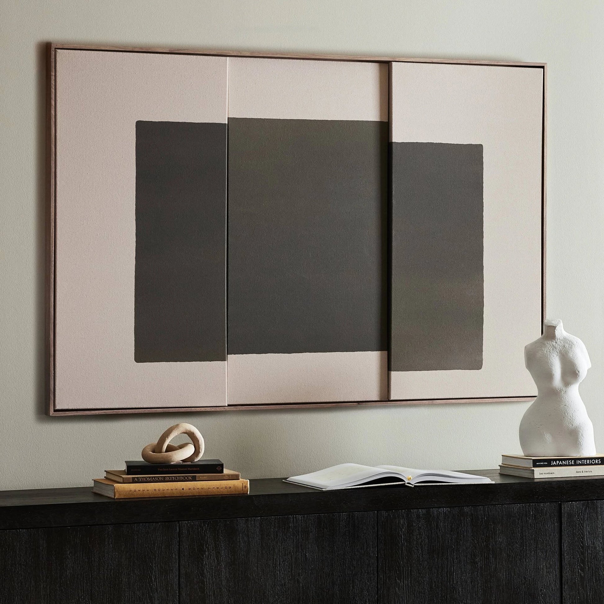 Sarsen by FH Art Studio by Four Hands. Made from raw canvas in a modern style.