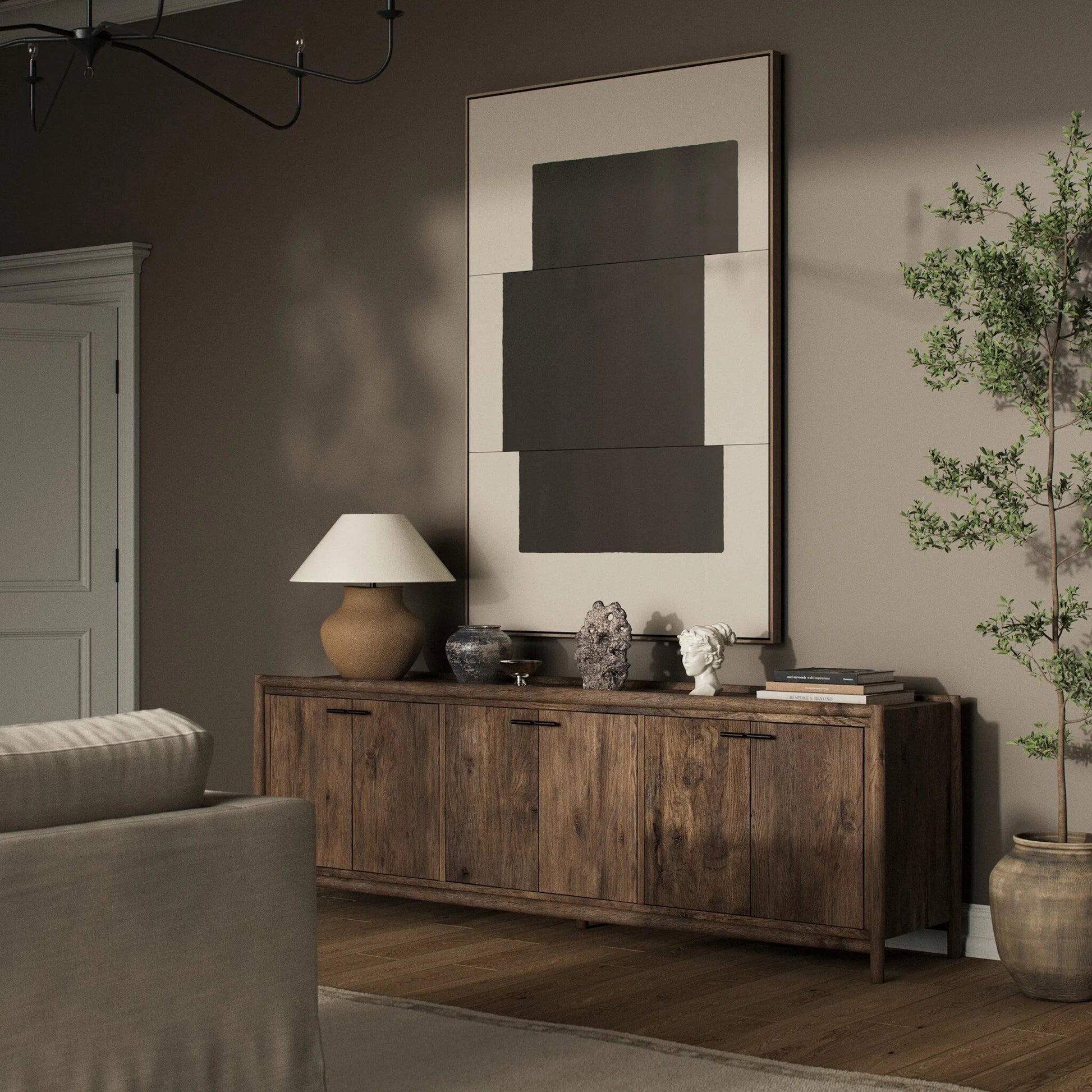 Sarsen by FH Art Studio by Four Hands. Made from raw canvas in a modern style.