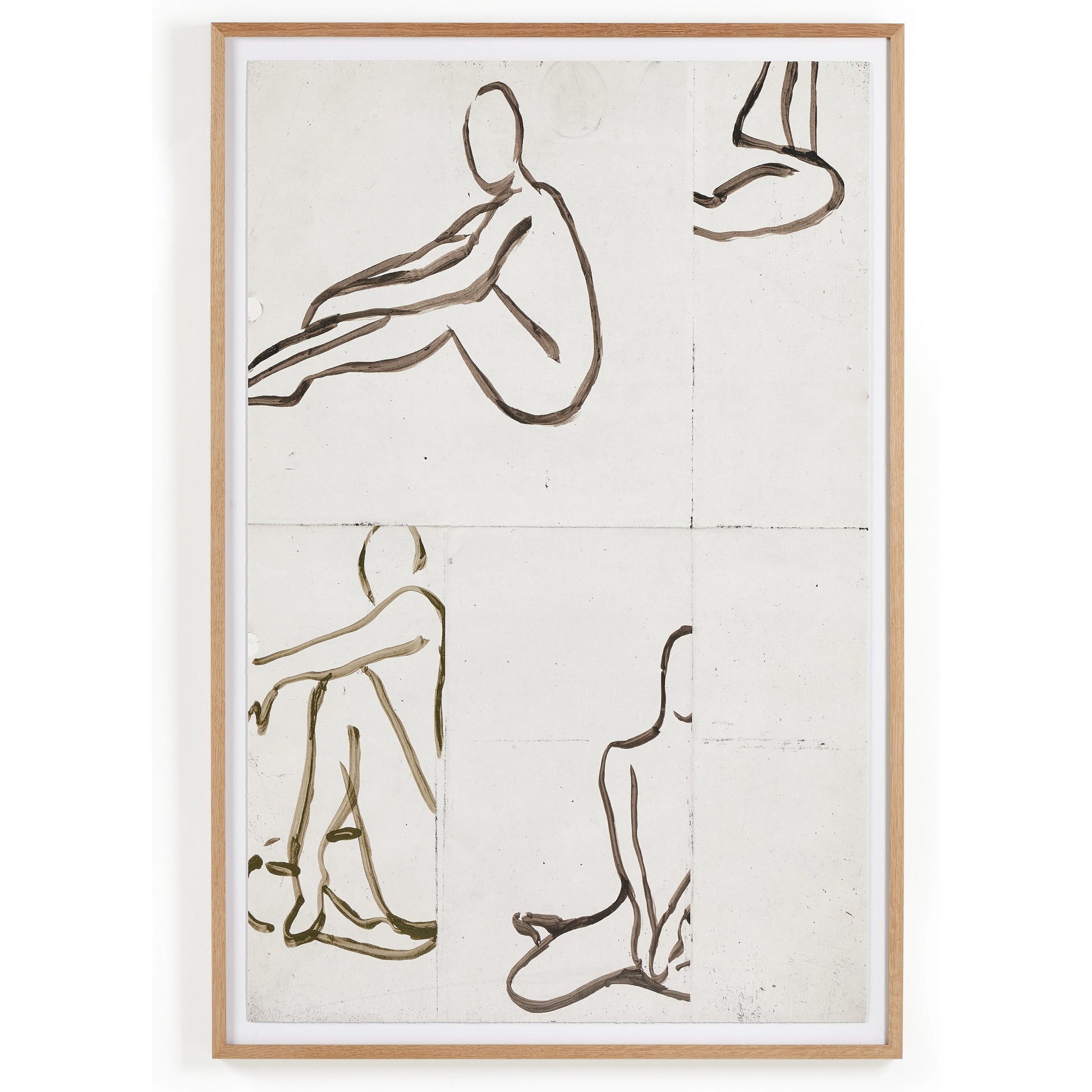 Figure Study by Coup d’Esprit by Four Hands. Made from vertical grain white oak, acrylic glazing in a modern style.