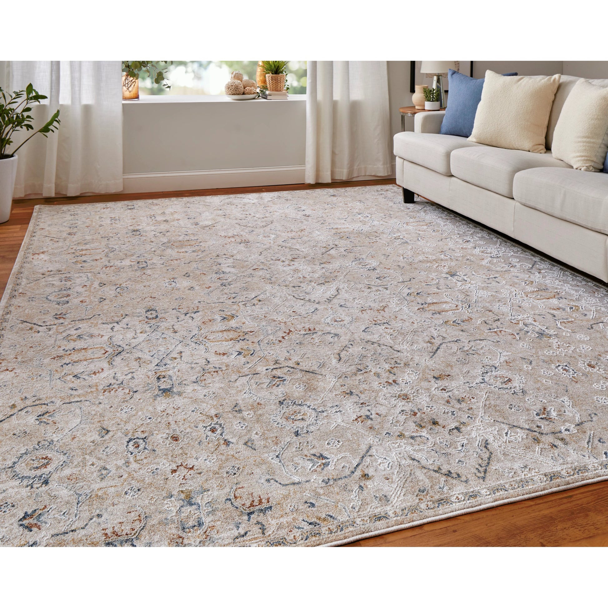 Pasha Transitional Rug - 39M6F by Feizy. Made from polyester in a unique style.