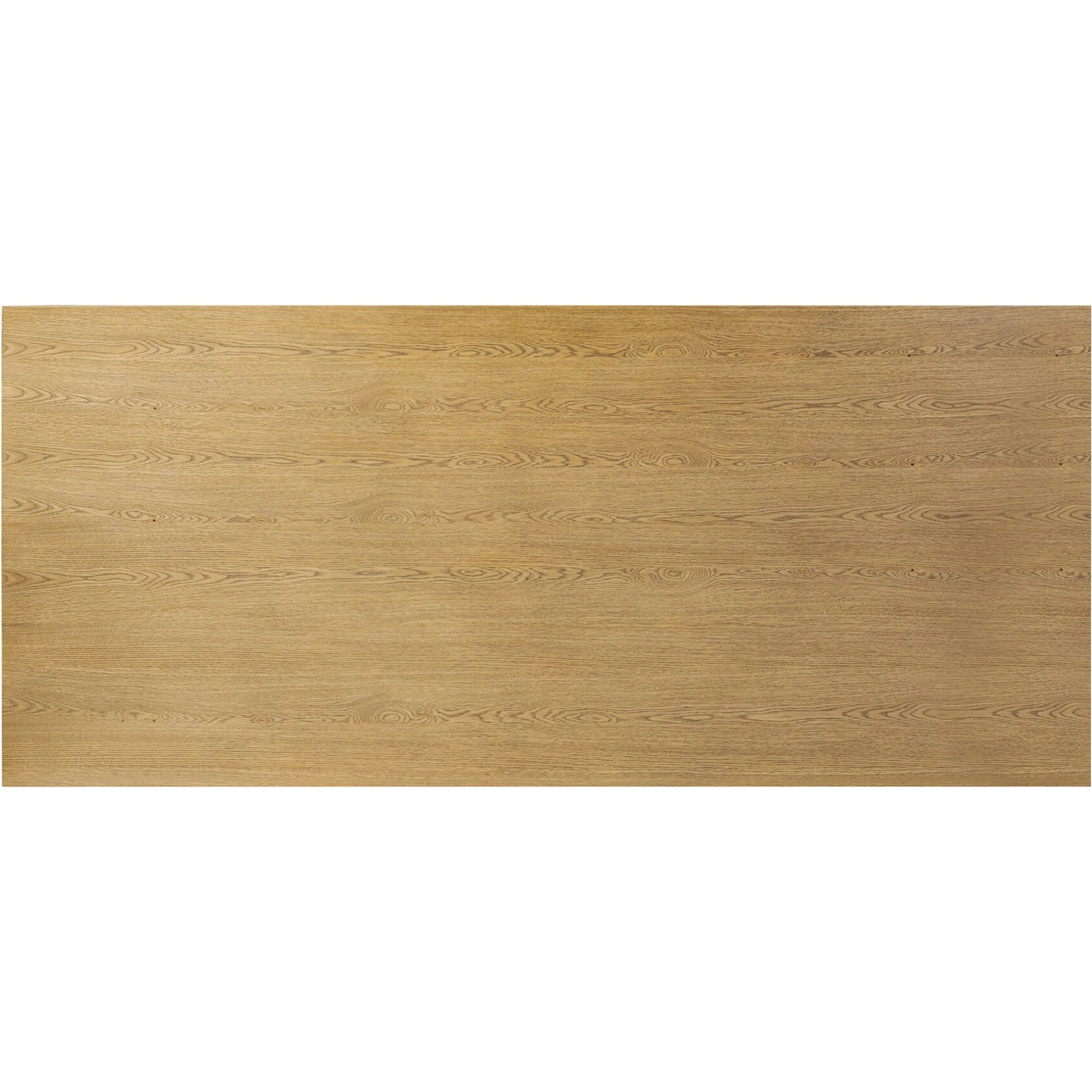 Garrett Dining Table by Four Hands in amber oak thin veneer. Made from oak veneer, solid oak in a unique style.