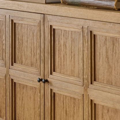 Tamara Sideboard by Four Hands in worn oak veneer. Made from thick oak veneer, solid oak in a unique style.
