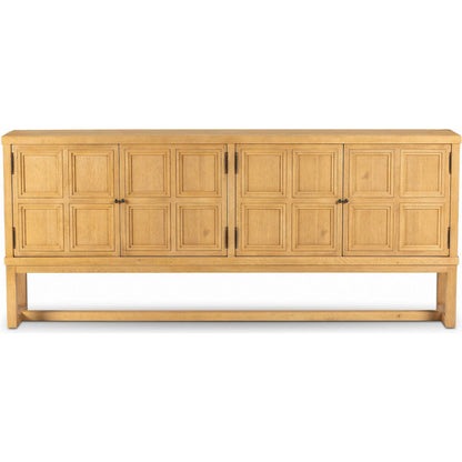 Tamara Sideboard by Four Hands in worn oak veneer. Made from thick oak veneer, solid oak in a unique style.
