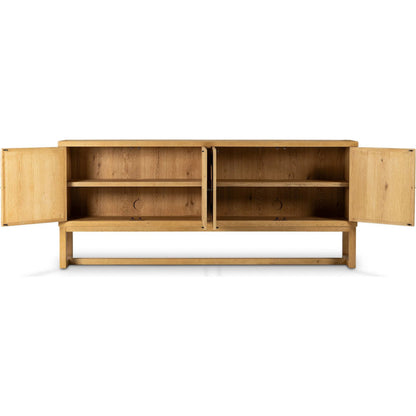 Tamara Sideboard by Four Hands in worn oak veneer. Made from thick oak veneer, solid oak in a unique style.